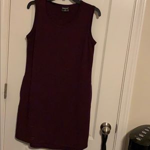 Burgundy tshirt dress